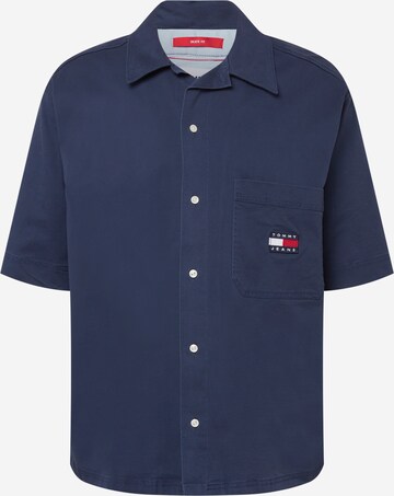 Tommy Jeans - Ajuste confortable Camisa en azul: frente