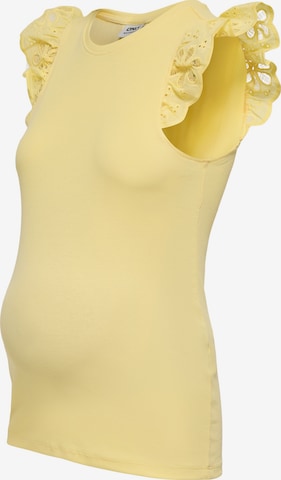 Only Maternity Koszulka 'OLMCESME' w kolorze żółty: przód
