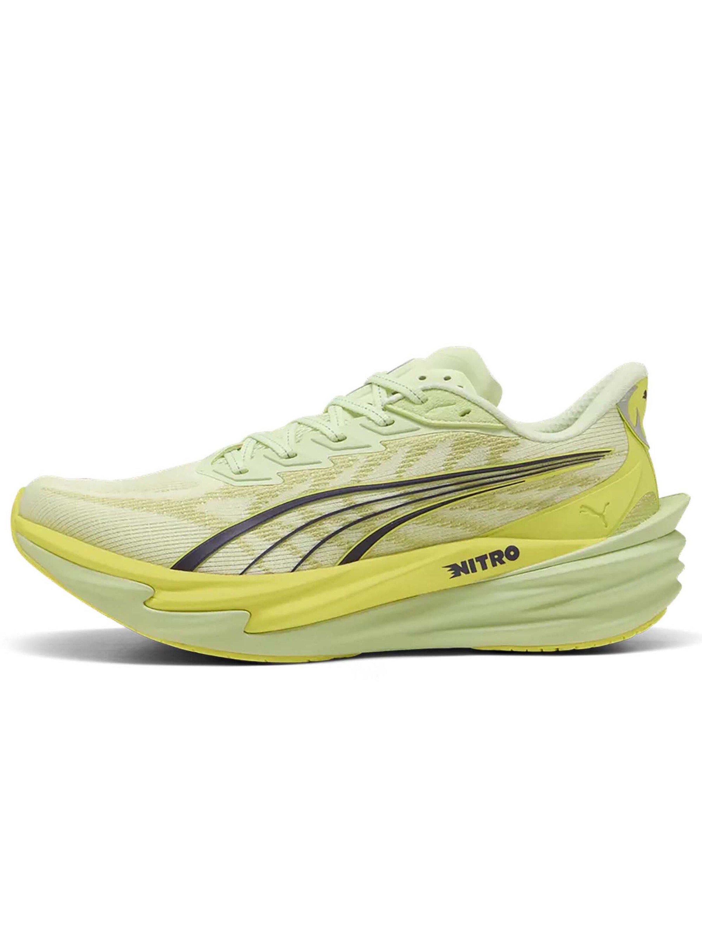 PUMA Laufschuh DEVIATE NITRO 4' in Grün: Vorderseite