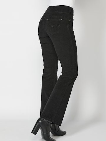 KOROSHI Flared Jeans 'KOROSHI' in Zwart