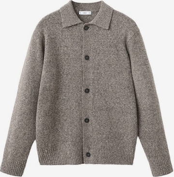 MANGO MAN Strickjacke 'Oreo' in Braun: Vorderseite