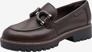 Chaussure basse Tamaris en marron : devant