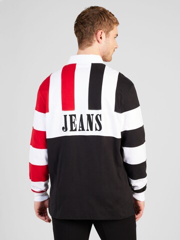 Tommy Jeans - Camiseta 'ARCHIVE RUGBY' en negro