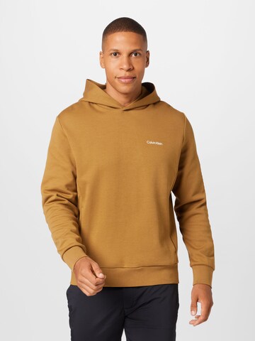 Calvin Klein Sweatshirt in Brown: front