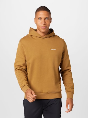 Calvin Klein - Sudadera en marrón: frente