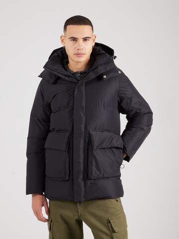 Embassy of Bricks and Logs Winter jacket 'Astoria' in Black: front