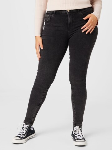 ONLY Carmakoma Skinny Jeans 'THUNDER' in Grey: front