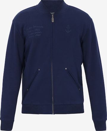 DreiMaster Vintage - Casaco em moletão em azul: frente