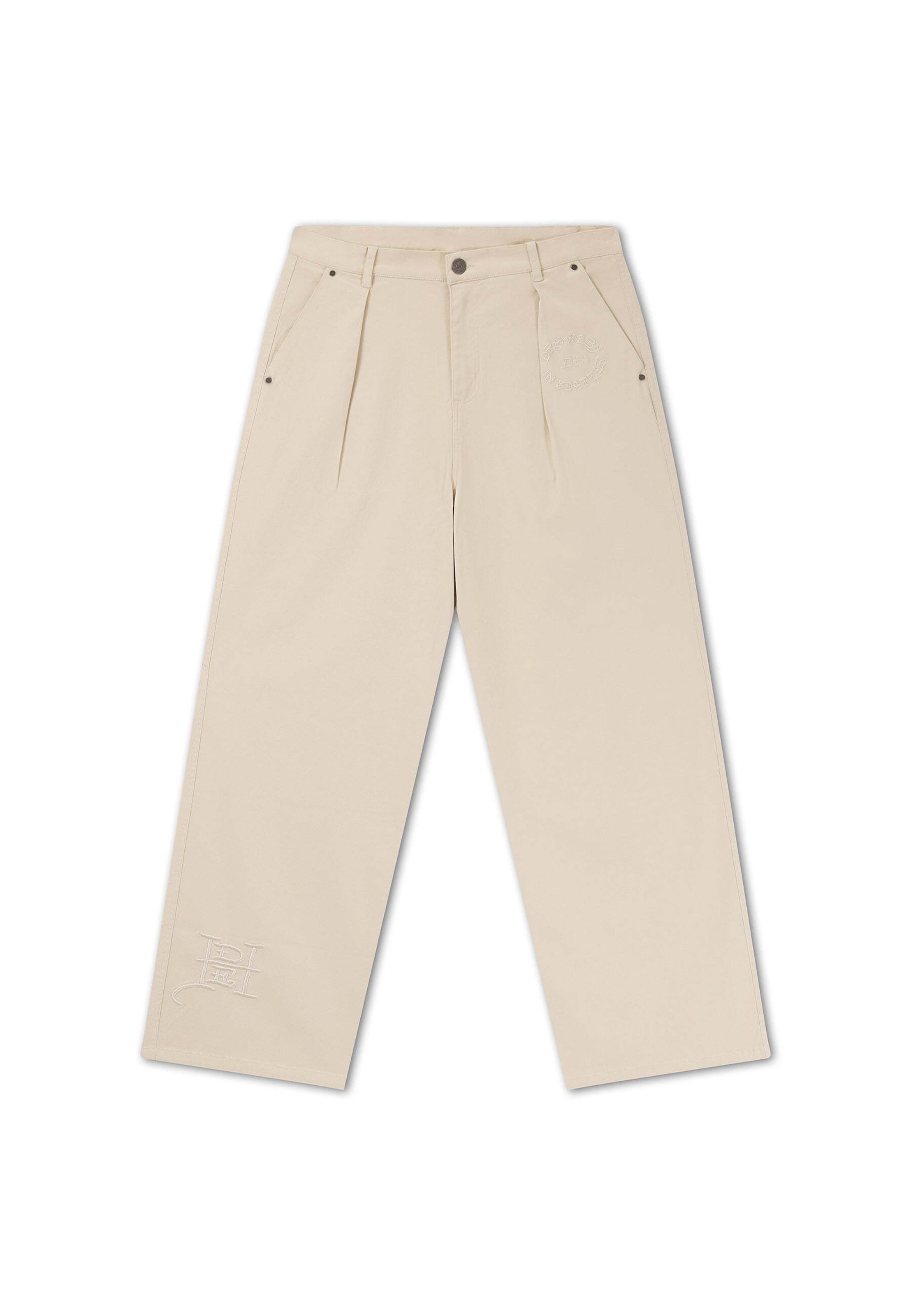 Regular Pantalon Ed Hardy en beige : devant