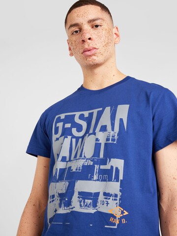 G-Star RAW T-shirt 'Underground' i blå