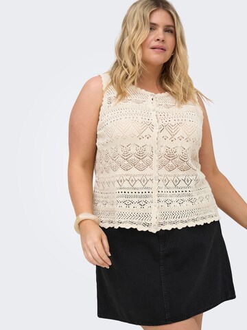 Tops en tricot 'CARLUZA' ONLY Carmakoma en beige : devant