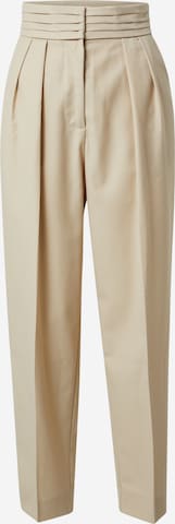 LeGer Premium Pleat-front trousers 'Sienna' in Beige: front