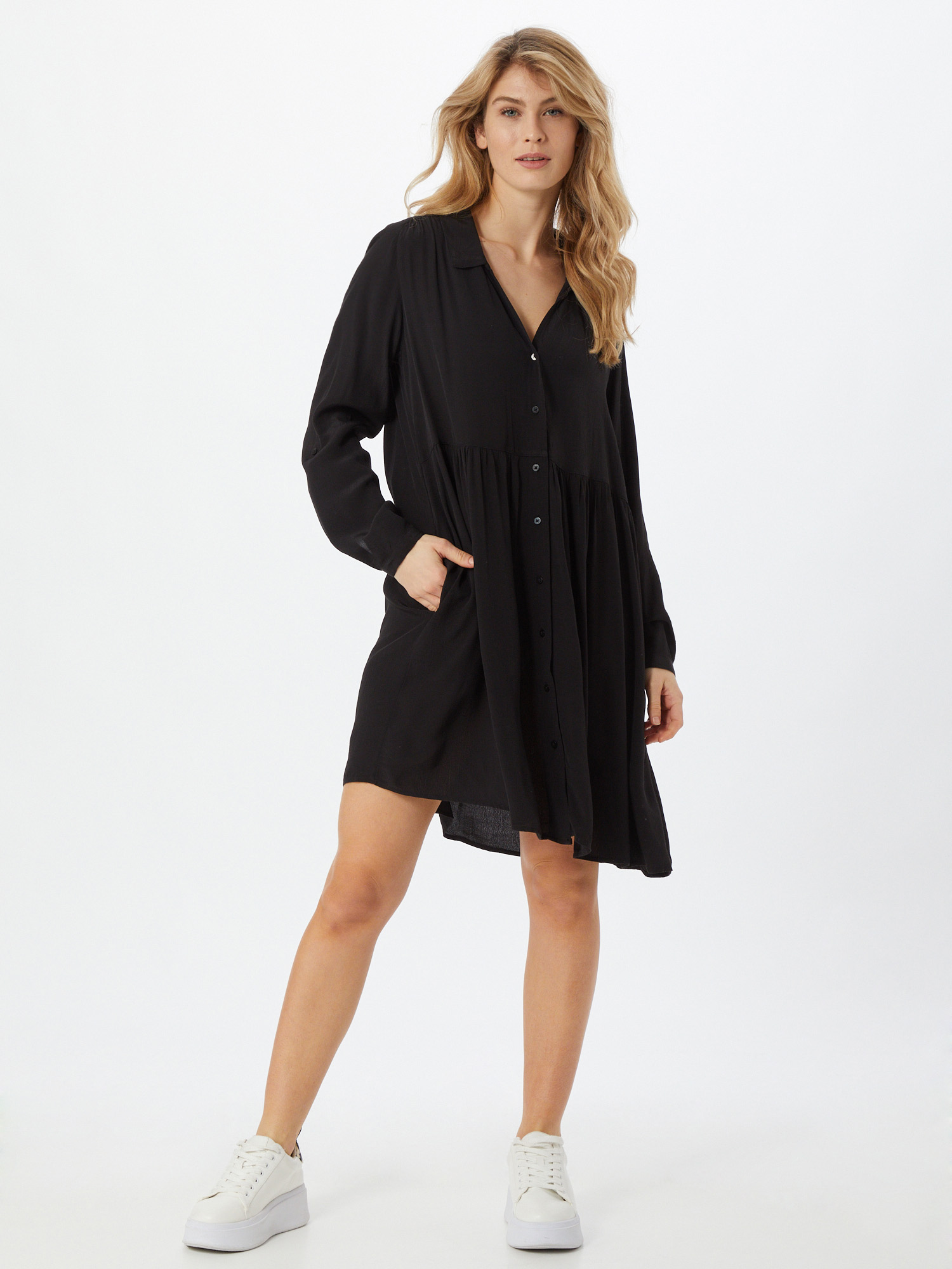 Plus size Odzież ESPRIT Sukienka Marocian w kolorze Czarnym 