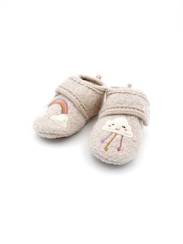 MAXIMO Lauflernschuh 'Lauflernschuhe Regenbogen Anti-Rutsch-Sohle, Klettverschluß, PVC'‌‌‌‌‌‌‌‌‌ in Beige: Vorderseite