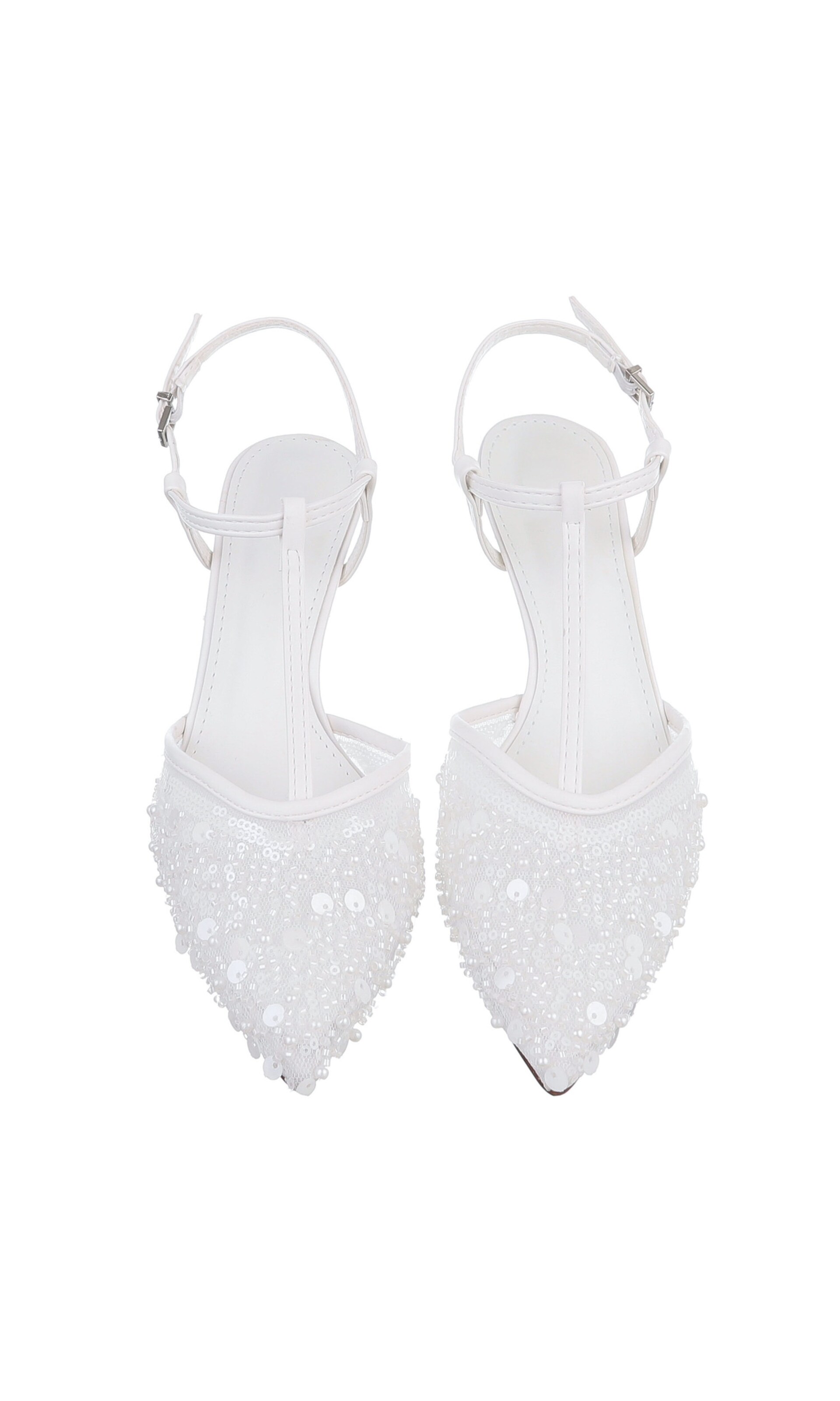 Ital-Design Slingback Pumps in White