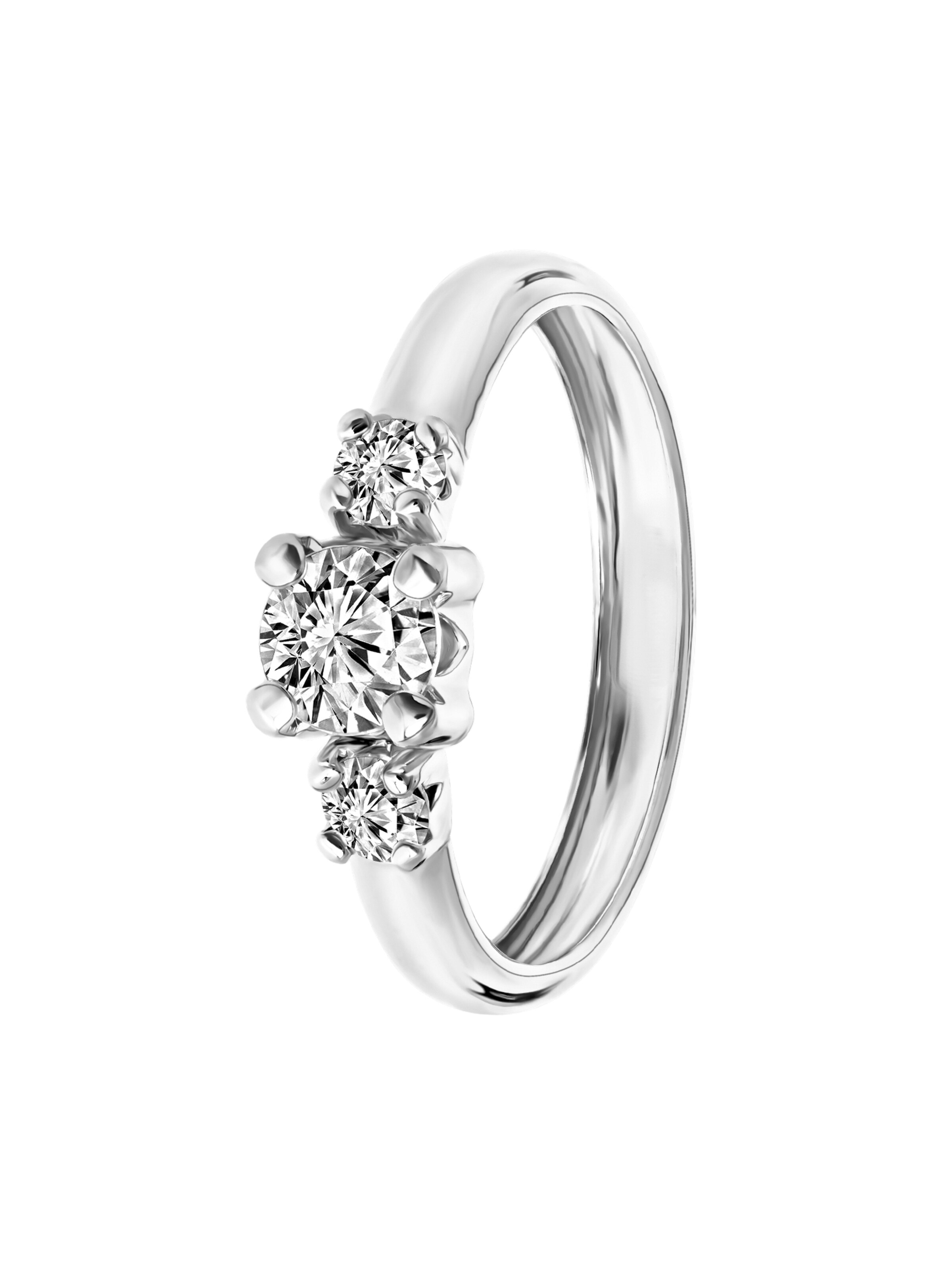 Lucardi Ring in Silver: front