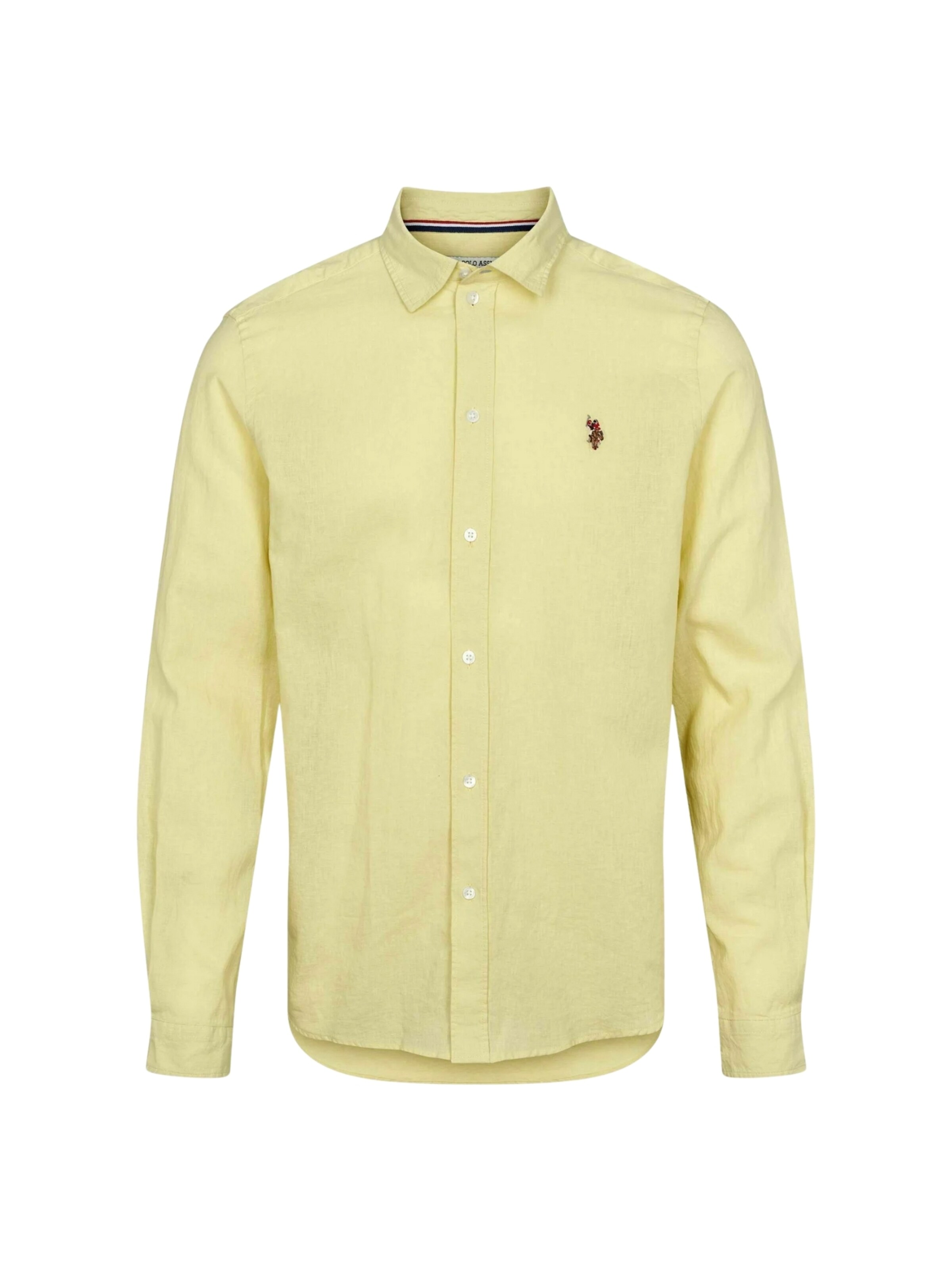 U.S. POLO ASSN. Regular fit Overhemd ' Bolt ' in Geel: voorkant