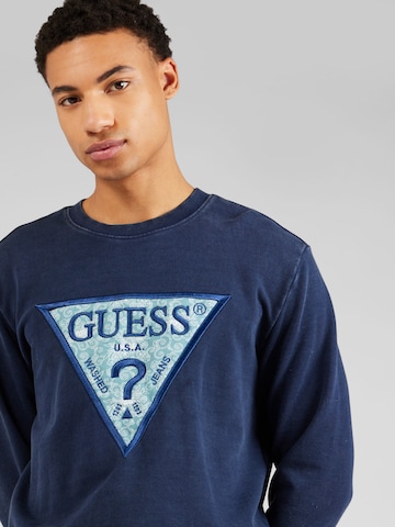 GUESS Sweatshirt i blå