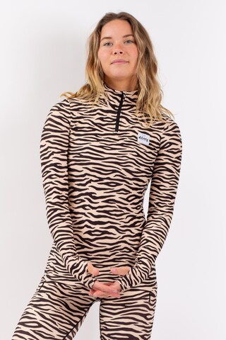 T-shirt fonctionnel Eivy en beige : devant