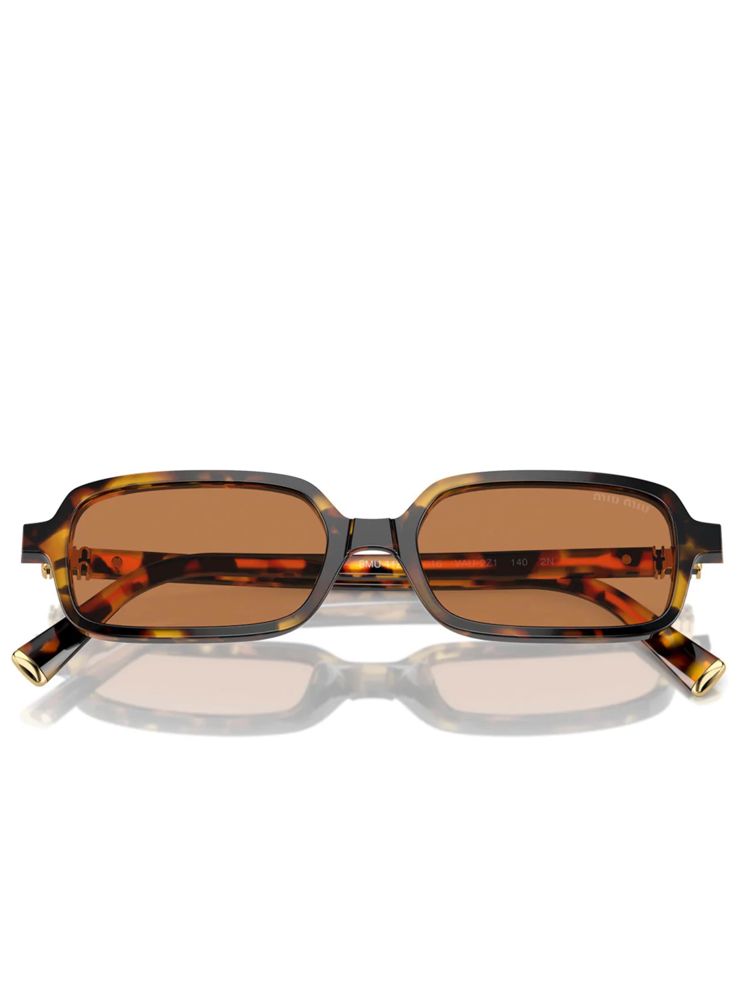 Miu Miu Zonnebril 'Miu Miu  MU11ZS VAU2Z1' in Bruin