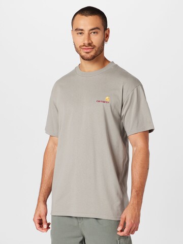 Carhartt WIP - Camiseta 'American' en gris: frente