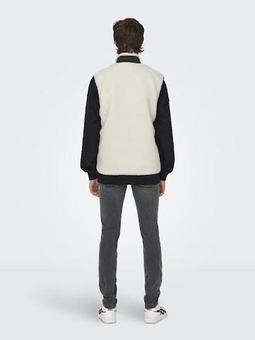 Only & Sons Vest 'DALLAS' in Grey