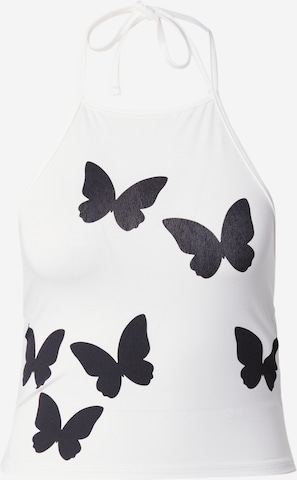 florence by mills exclusive for ABOUT YOU Top 'Sugared Watermelon' in White: front