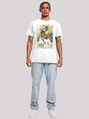 T-Shirt 'DC Comics Batman v Superman Wanted Poster' F4NT4STIC en blanc