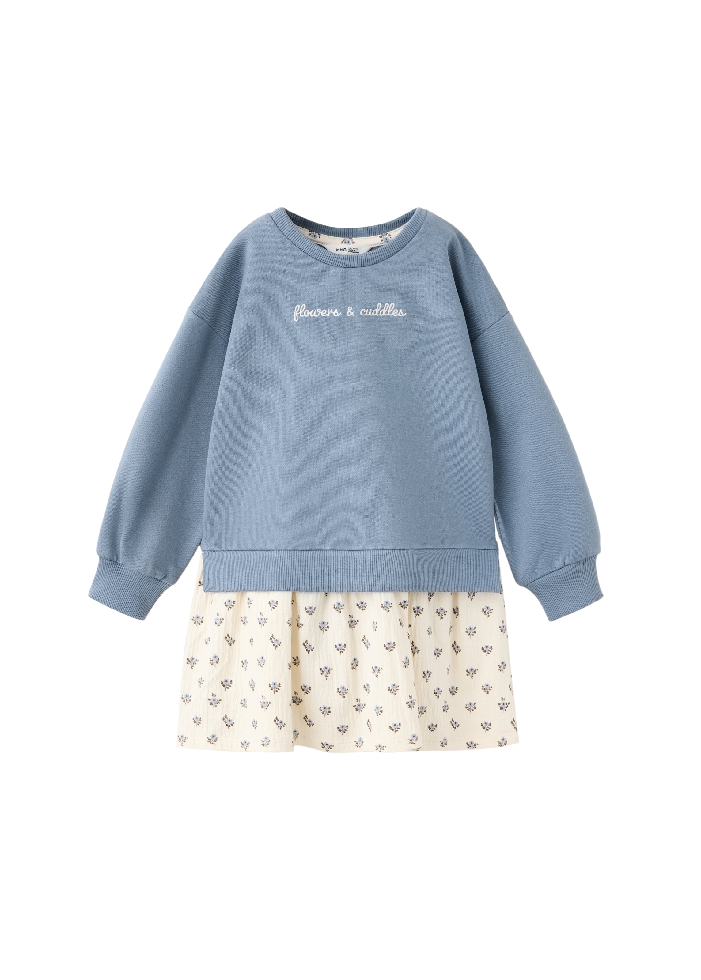MANGO KIDS Klänning 'VIOLET' i blå: framsida