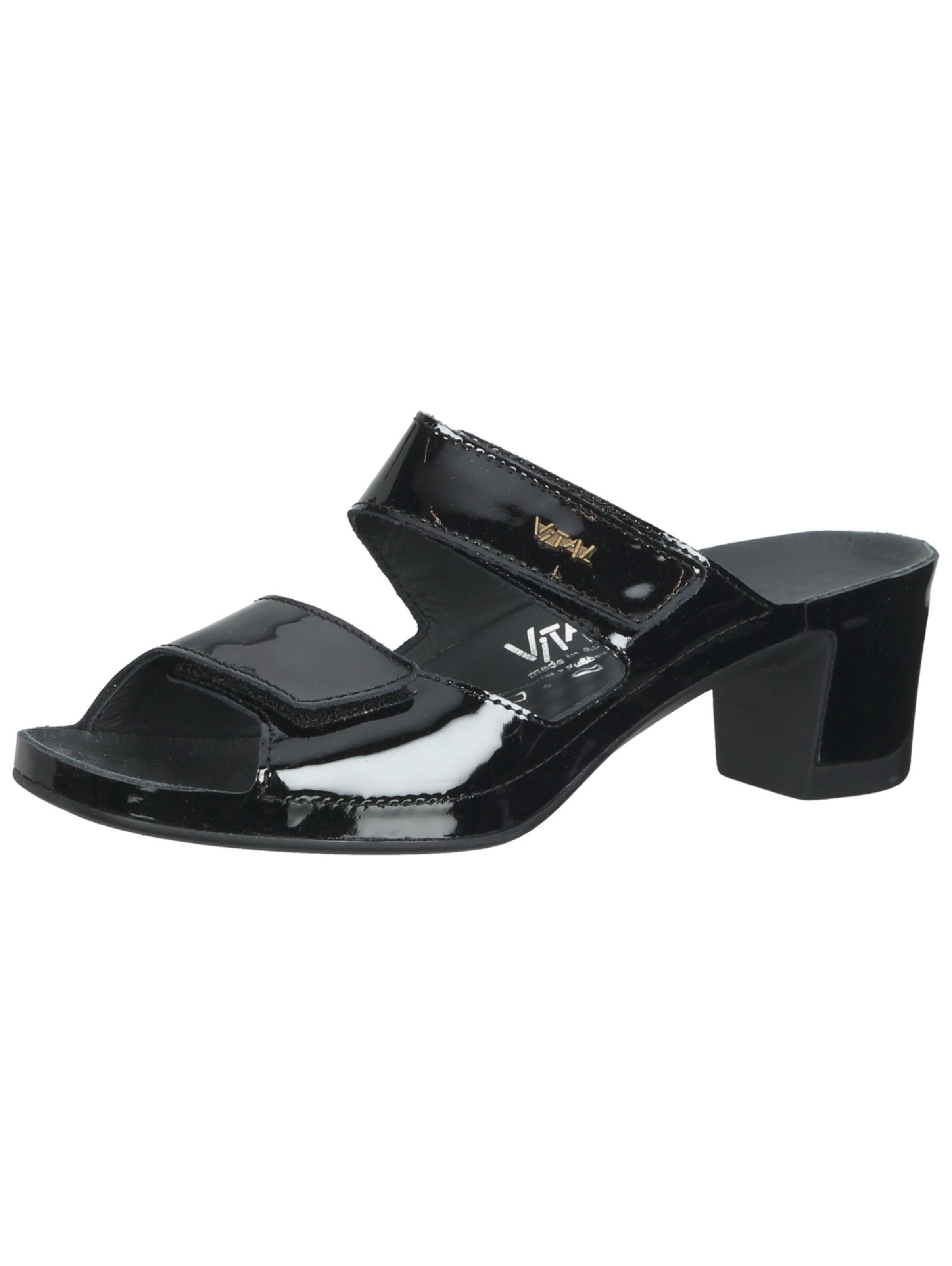 vital Mules in Black: front