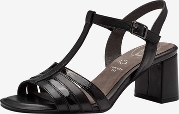 TAMARIS Sandals in Black: front