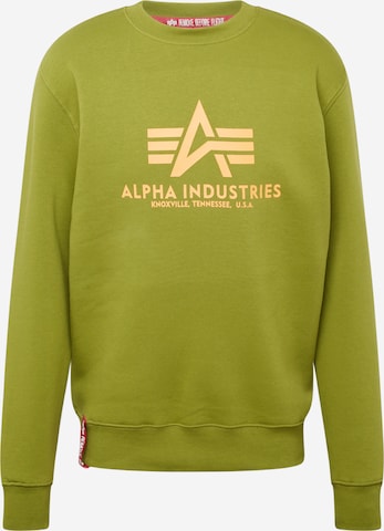 ALPHA INDUSTRIES Sweatshirt in Grün: Vorderseite