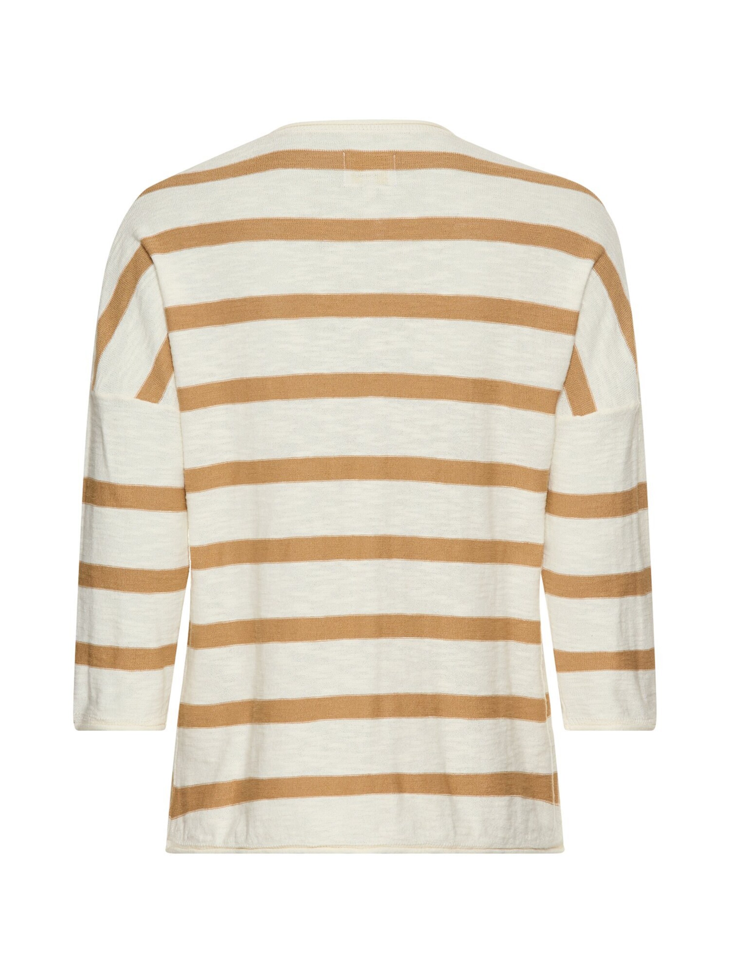 CAMEL ACTIVE Boxy Strickpullover mit 3/4-Ärmeln in Beige