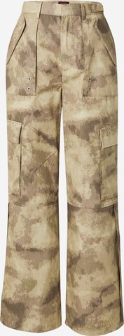 Misspap Regular Cargo Pants in Green: front