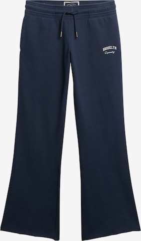 Superdry Broek 'Athletic Essentials' in Blauw: voorkant