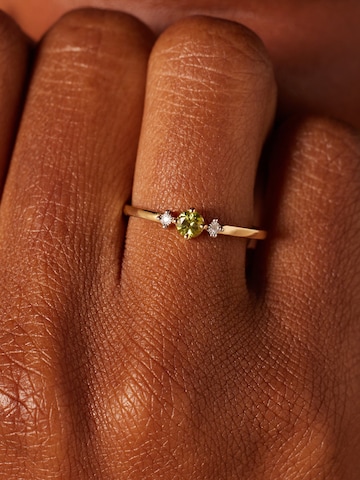 Lucardi Ring 'Set' in Gold: front