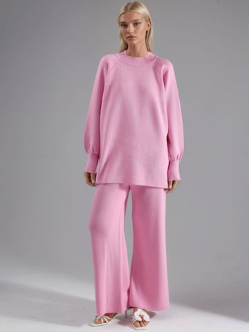My fashion Hausanzug 'Strick-Koordinaten'‌‌‌ in Pink: Vorderseite