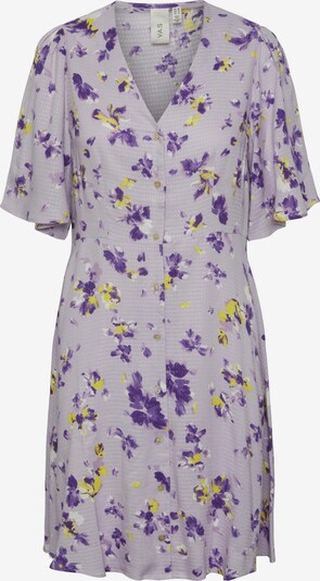 Y.A.S Robe-chemise en jaune / violet pastel / violet foncé, Vue avec produit