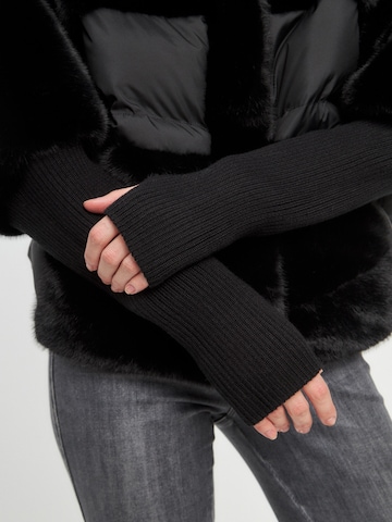CESARE GASPARI Übergangsjacke in Schwarz