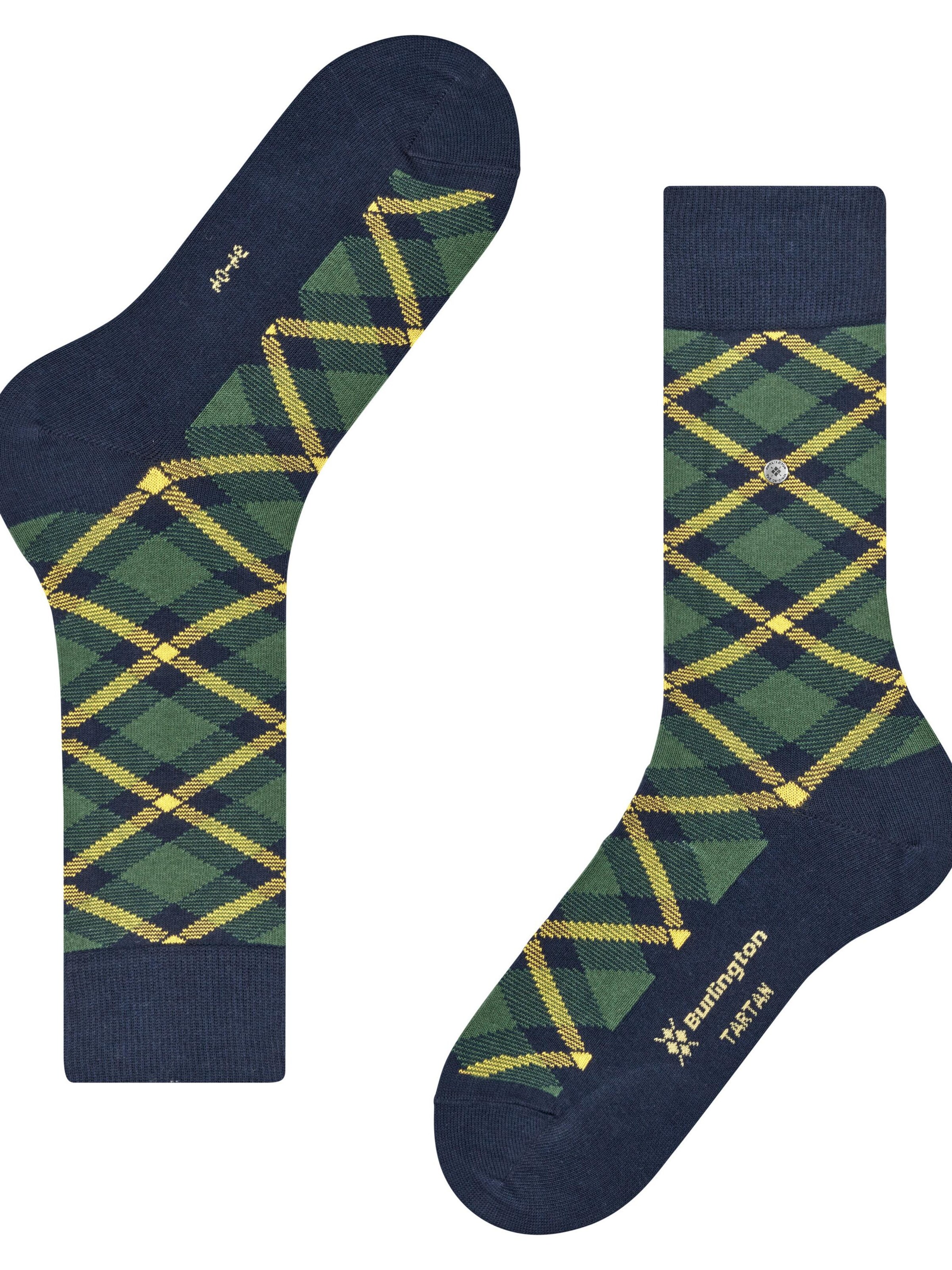BURLINGTON Socks 'Tartan' in Blue