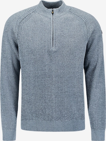 No Excess Sweater in Blue: front