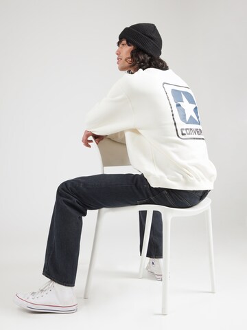 Felpa 'BOX STAR RINGER' di CONVERSE in bianco
