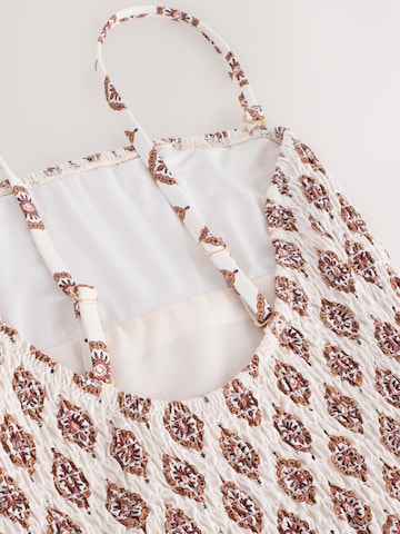 Next Bandeau Swimsuit in Beige