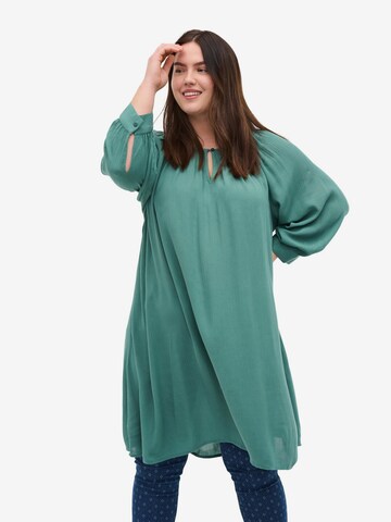 Zizzi Tuniek 'Erose' in Groen: voorkant