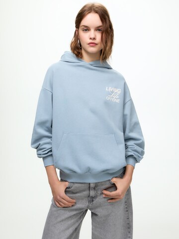 Pull&Bear Sweatshirt i blå