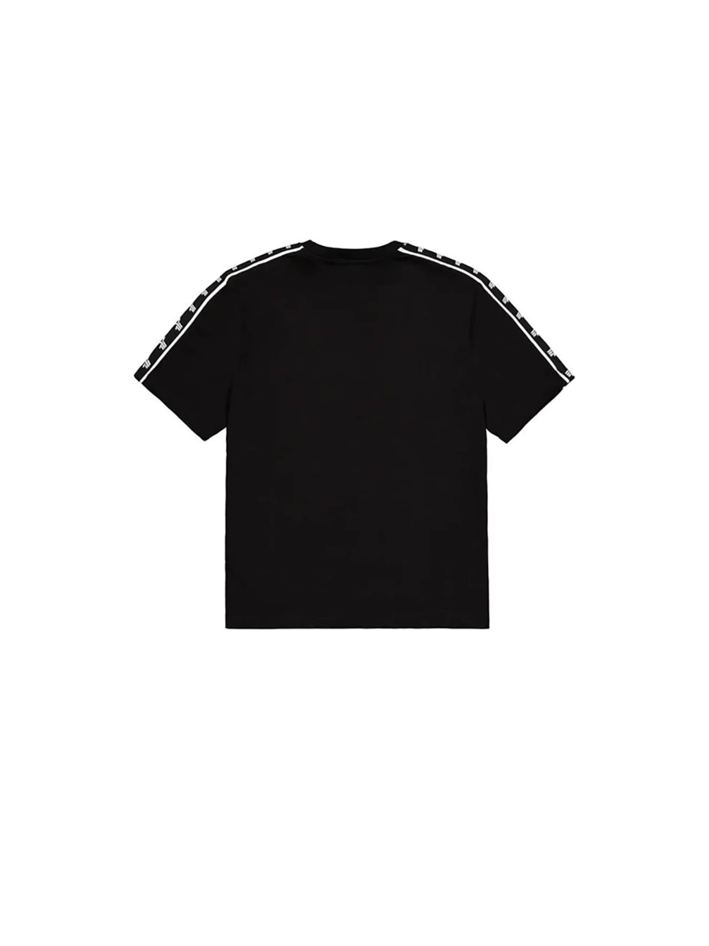 ALPHA INDUSTRIES Shirt 'Track Printed'‌‌‌‌‌‌‌‌‌‌ in Schwarz