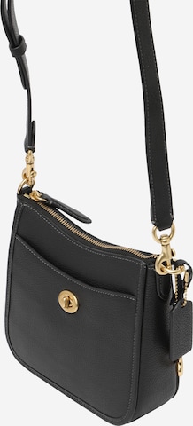 COACH - Mala de ombro 'Chaise' em preto: frente