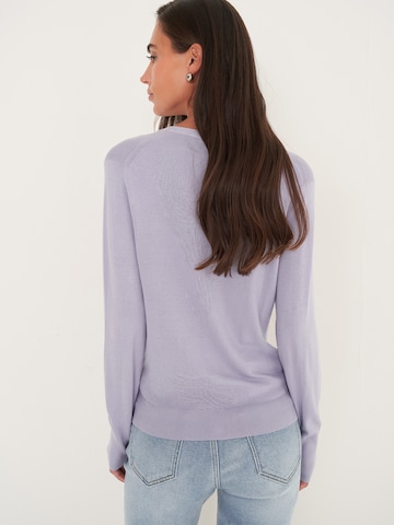 Camomilla Italia Gebreid vest 'CARL' in Lila