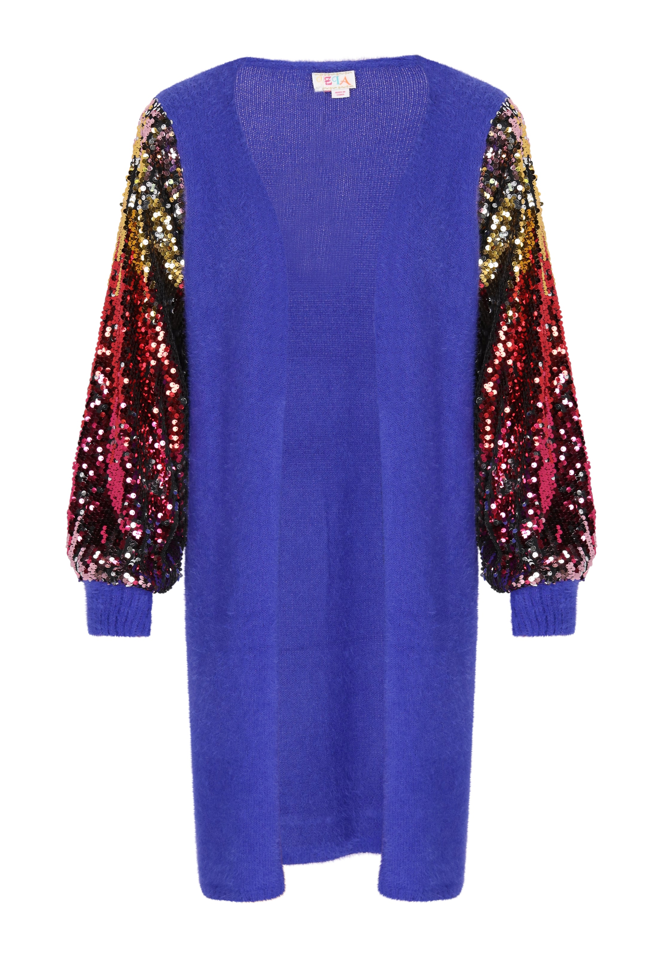 IZIA Knit cardigan in Blue: front