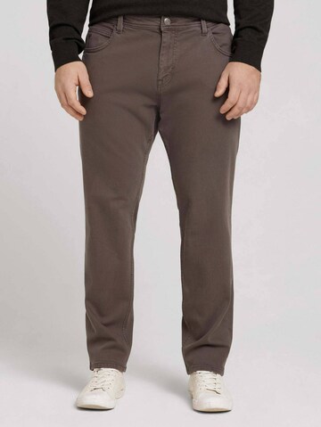 TOM TAILOR Men + Regular Pants 'Josh' in Grey: front